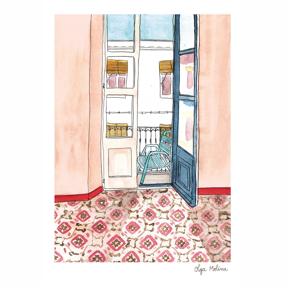 Olga Molina - Pinker Tiles Room