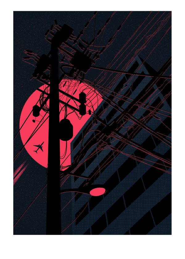 Print Shinjuku Oscuro del artista Jordi Bestiola
