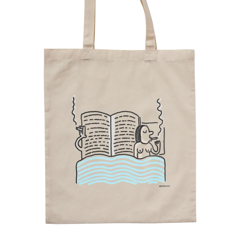 Tote bag Voraz - Ilustración F*llar y Leer de Javirroyo