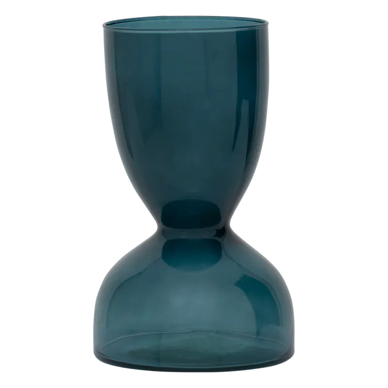 Jarrón Ebbe Green Heron de cristal reciclado