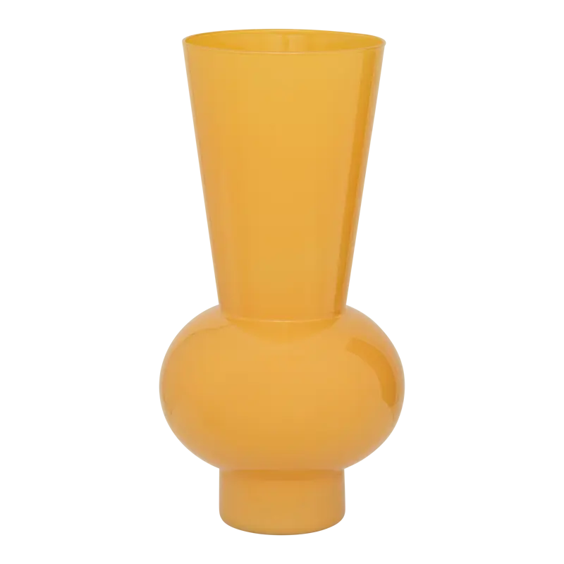 Jarrón Keiko golden orange de cristal reciclado